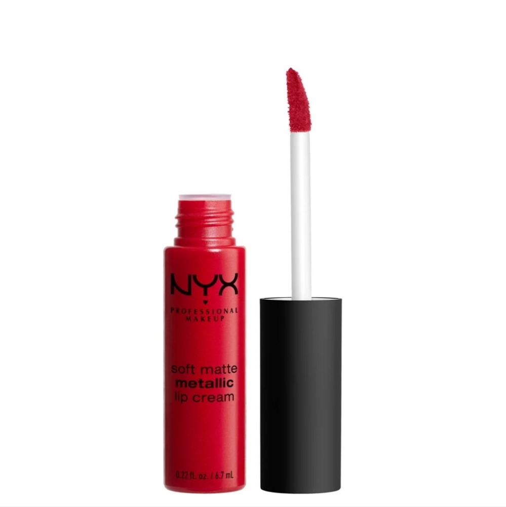 NYX METALLIC Makeup Soft Matte Metallic Lip Cream, Monte Carlo
